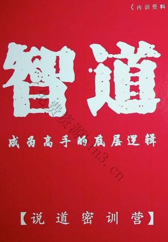 《智道 成为高手的底层逻辑》高清版PDF-第1张图片-小彬网